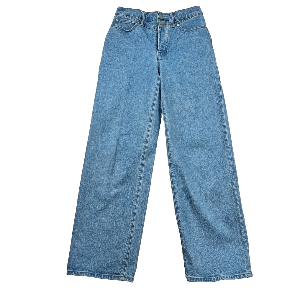 Madewell Jeans Womens 27 The Perfect Vintage Wide Leg Button Fly Western Skater